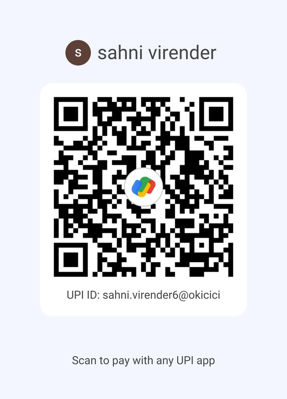 UPI Payment QR Code - Sahni Virender